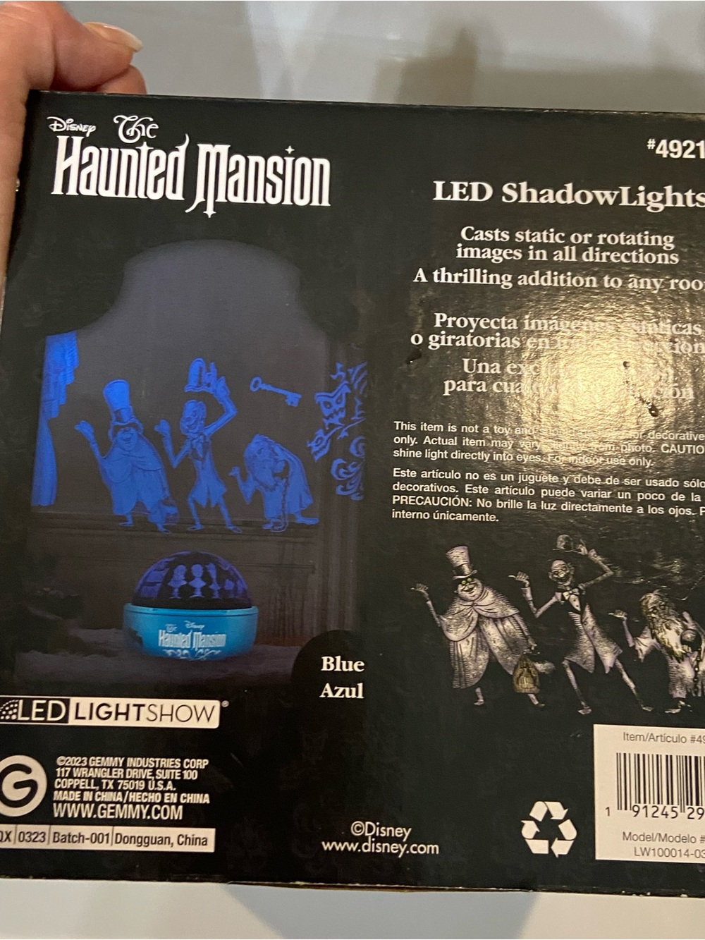 Disney Haunted Mansion LED ShadowLights - Blue/Black Dome - Picture 4 of 4